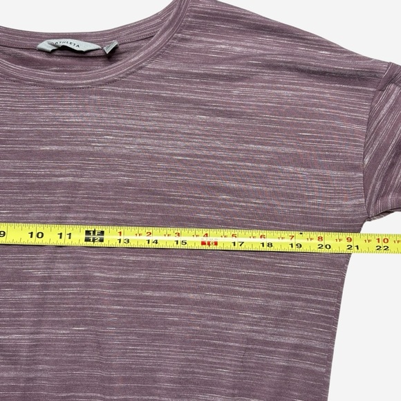 Athleta Avenues Blouson Mini Dress Size S Ruched Sides Super Soft Mauve Casual - Picture 7 of 12